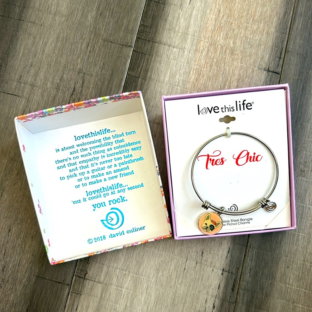 Love This Life Frenchie Bracelet